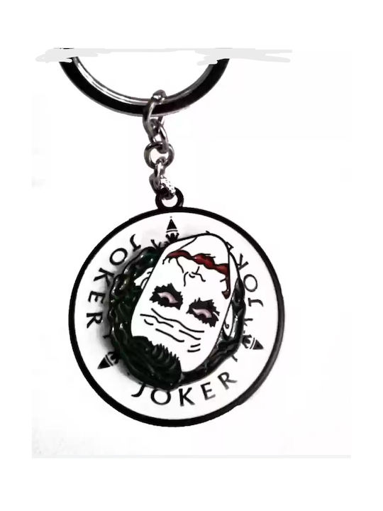 Rotating Metal Joker Keychain