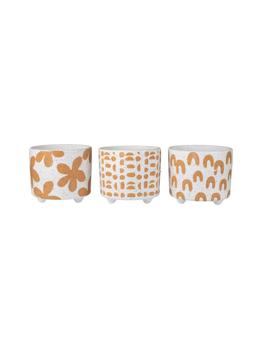 Zen Collection Planter Ceramic Beige 14x14x12cm.
