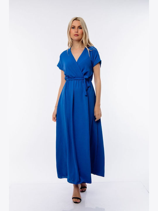 Dress Up Maxi Kleid Wickel Royal Blue