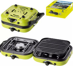 Dual Compact + Grill Double Camping Stove