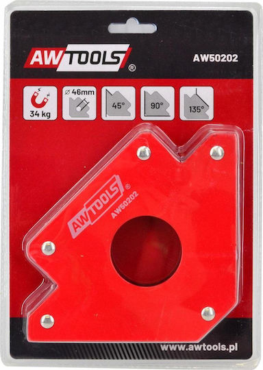 AWTools Welding Magnetic Angle with Lifting Capacity 34.5kg AW50202