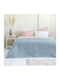 Nima Natara Coverlet Single Microfiber Light Gray / Gray Petrol 160x240cm