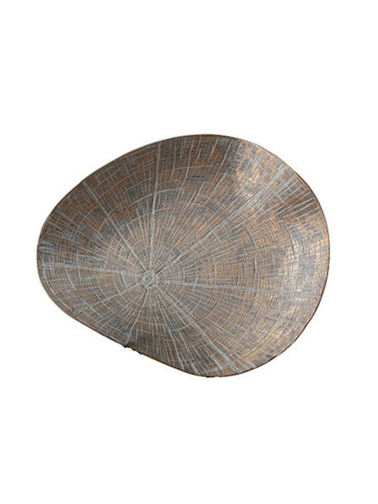 Espiel Polyresin Decorative Platter Gold 41x33.5x8cm