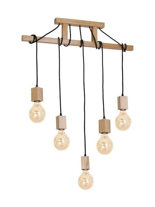 Eco Light Pendant Light White for 5 Bulbs E27 120cm