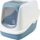 Savic Nestor Katzentoilette Geschlossen Blau L5...