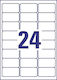 Avery Selbstklebende A4-Etiketten 63.5x33.9mm