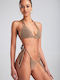 Luigi Padded Bikini Set Top & Slip Bottom with Adjustable Straps Bronze