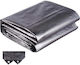 Cresman Waterproof Tarpaulin 200gr/m² 8x6m. Heavy Duty Silver