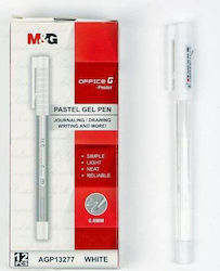 M&G Pen Gel 0.8mm with White Ink 12pcs