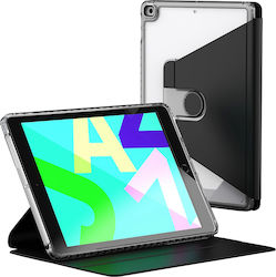 Techsuit Flip Cover Σιλικόνης (iPad 2019/2020/2021 10.2'') Μαύρη