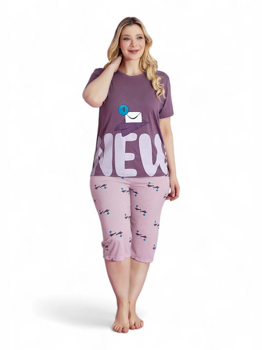 PijaMood Vară Set pijama femei Violet