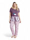 PijaMood Summer Women's Pyjama Set Purple