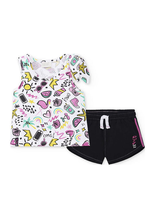 Kids' Set with Shorts Summer 2pcs White