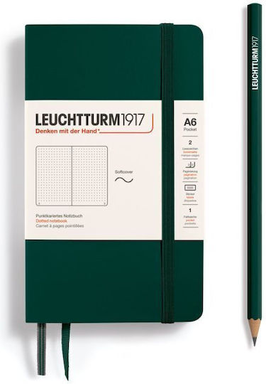 Leuchtturm1917 Carnet A6 cu Puncte Verde