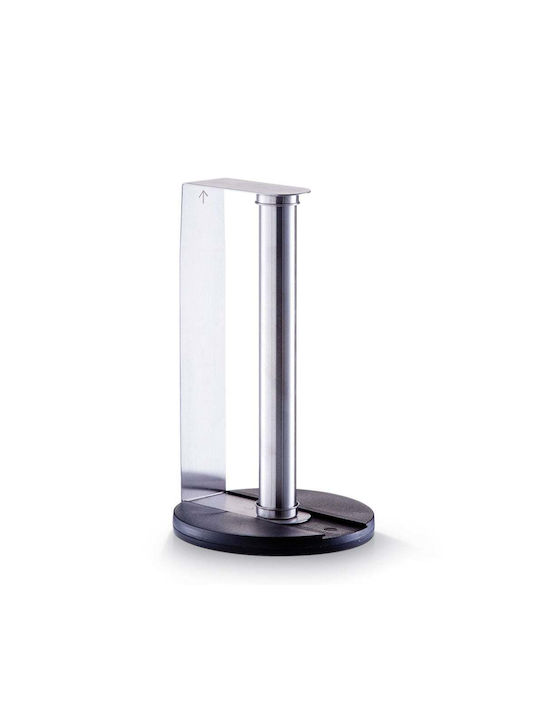 Zeller Metallic Paper Towel Holder Silver 17x17x30cm 24857