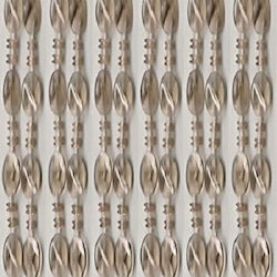 Chios Hellas Plastic Door Curtain Gray 100x220cm Ε-ΚΟ104