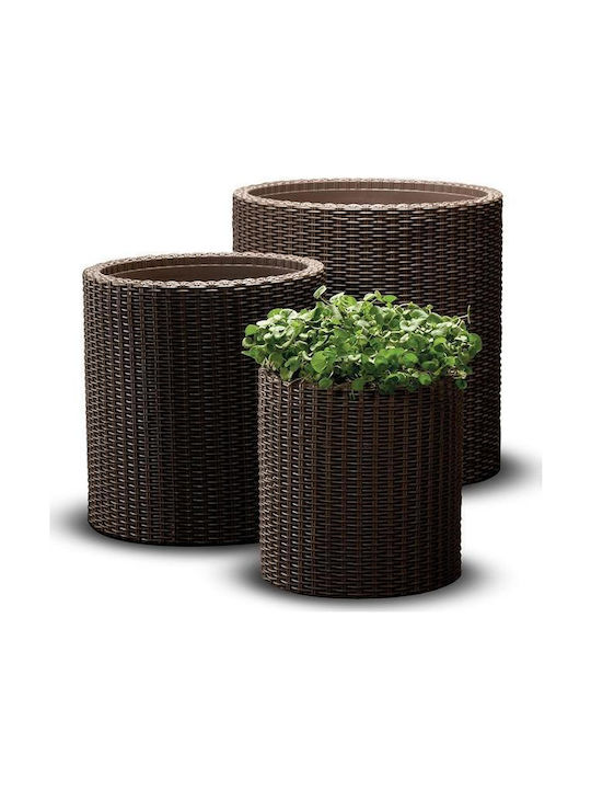 Keter Flower Pot Set 2pcs Coffee 220455