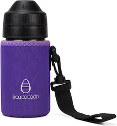 Husă izolată pentru sticlă Ecococoon 350ml mov