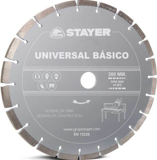 Stayer Δίσκος Κοπής Δομικών Υλικών 125mm