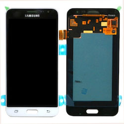 Samsung Οθόνη mit Touchscreen für SAMSUNG J320F Galaxy J3 (2016) (Weiß)