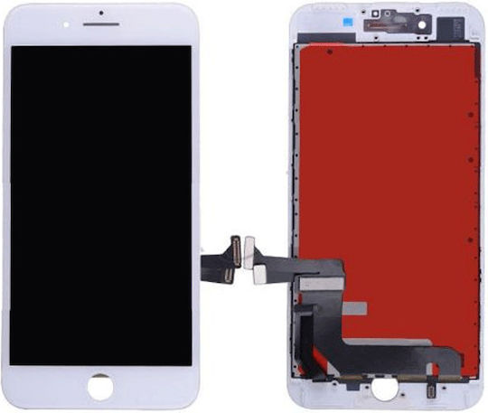 Οθόνη με Μηχανισμό Αφής για iPhone 8 Plus (Λευκό)