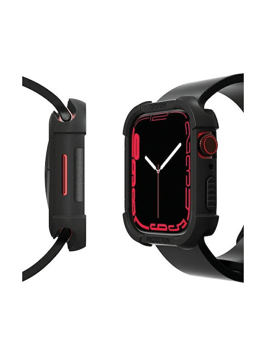Araree Θήκη Σιλικόνης σε Μαύρο χρώμα για το Apple Watch 41mm