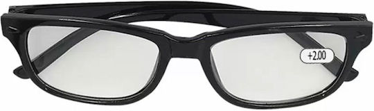 4teen-4ty Reading Glasses +3.50 in Black color 20-457