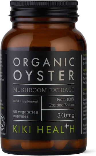 Kiki Health Organic Oyster Mushroom Extract 340mg 60 veg. caps