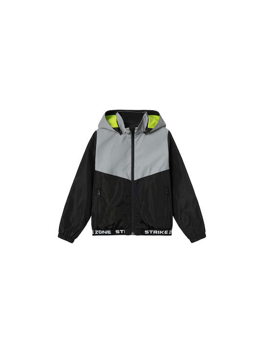 Name It Kids Coat with Hood Black