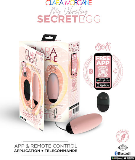 Clara Morgane Pro Mini Δονητής Egg 7.9cm Ροζ