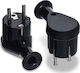 Volteo Male Schuko Plug Black
