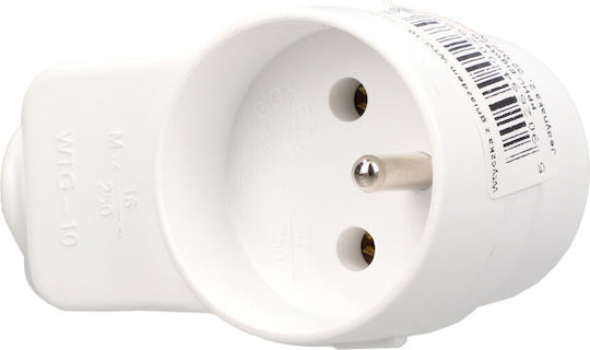 Elgotech Stecker Weiblich Schuko Weiß