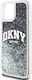 DKNY Liquid Back Cover Πλαστικό / Σιλικόνης Μαύρο (iPhone 12 / 12 Pro)