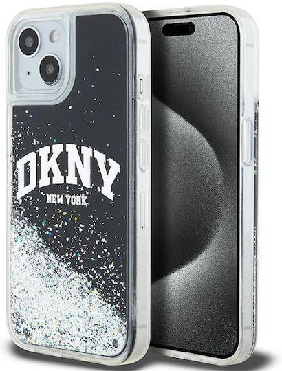 DKNY Liquid Back Cover Plastic / Silicon Negru (iPhone 13)