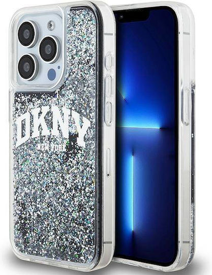 DKNY Liquid Umschlag Rückseite Kunststoff / Silikon Schwarz (iPhone 15 Pro)