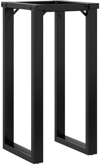 vidaXL Βάση Τραπεζιού Μαντεμένια Μαύρο 40x40x73cm