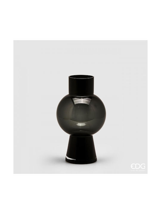 EDG Decorative Vase Black 17.5x17.5x31cm