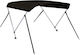vidaXL Aluminium Boat Canopy L179xW156xH93cm Black