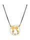 Silver Necklace "Boy & Girl" Gold-Plated