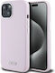 DKNY Liquid Back Cover Σιλικόνης / Πλαστικό Ροζ (iPhone 15)
