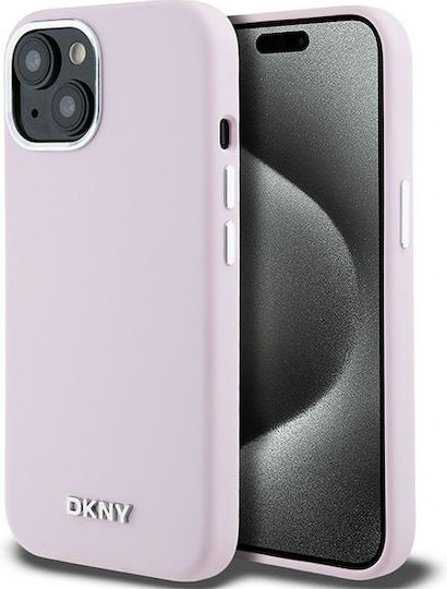 DKNY Liquid Back Cover Σιλικόνης / Πλαστικό Ροζ (iPhone 15)