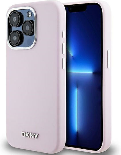 DKNY Liquid Umschlag Rückseite Silikon / Kunststoff Rosa (iPhone 15 Pro)