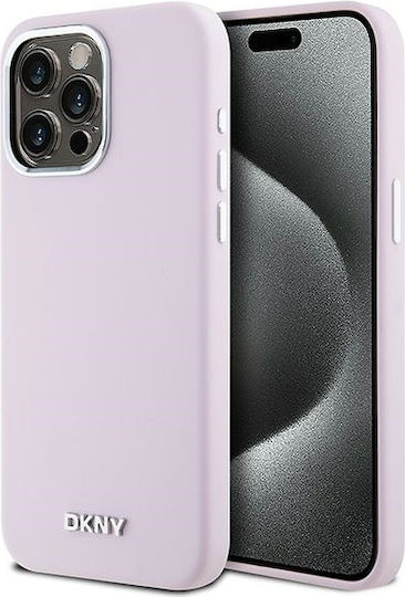 DKNY Liquid Umschlag Rückseite Kunststoff / Silikon Rosa (iPhone 15 Pro Max)