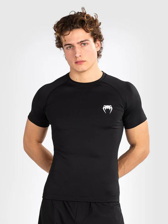 Venum Contender Bărbați Cu mânecă scurtă Tricou VENUM-05160-001 pentru Jiu-Jitsu / MMA Neagră