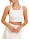 Damen Korsett Bluse White