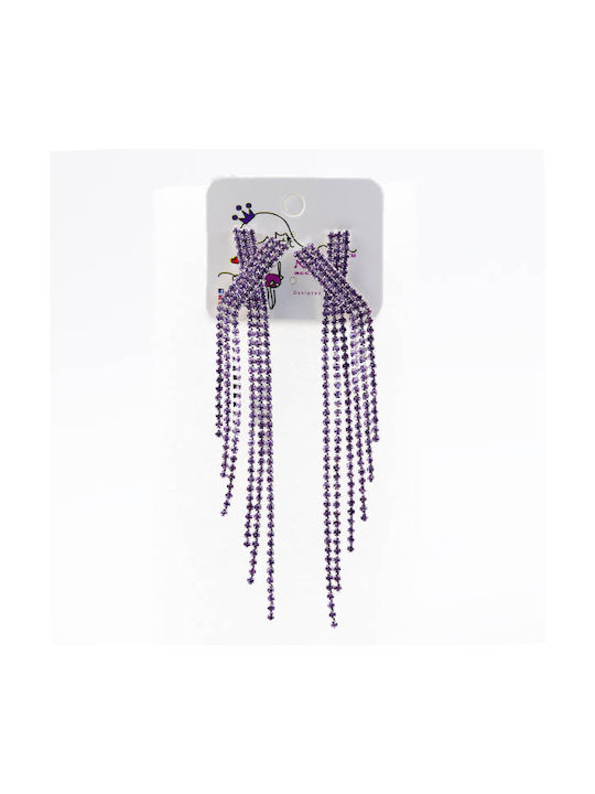 Nelly Purple Earrings