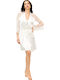 Miss Rosy Summer Women's Ecru Robe
