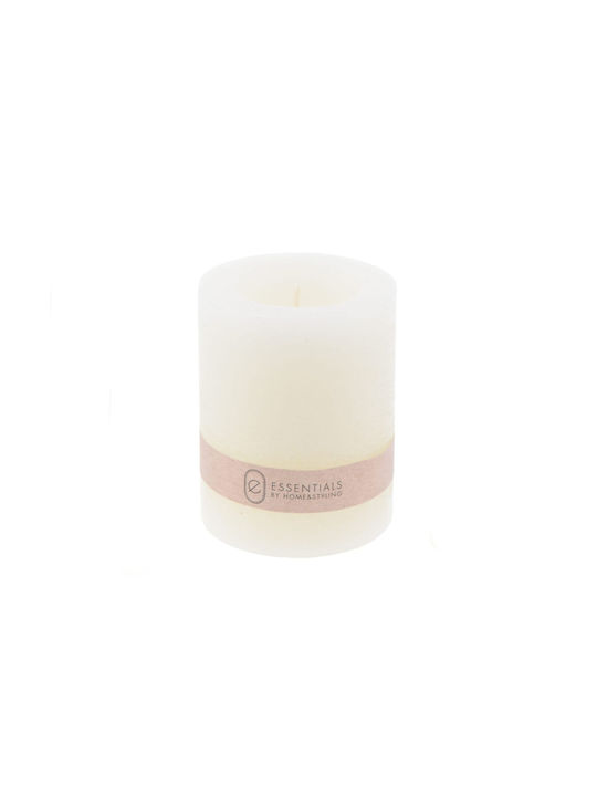 Koopman Decorative Candle White 6.5x8cm 1pcs