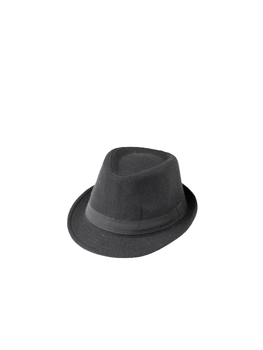 Felted Women's Fedora Hat Black