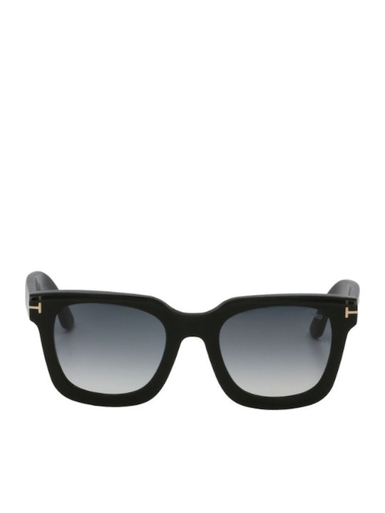 Tom Ford Women's Sunglasses with Black Plastic Frame and Gray Gradient Lens FT1115 01B